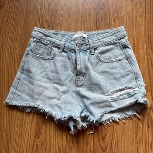 Light Wash Denim Shorts